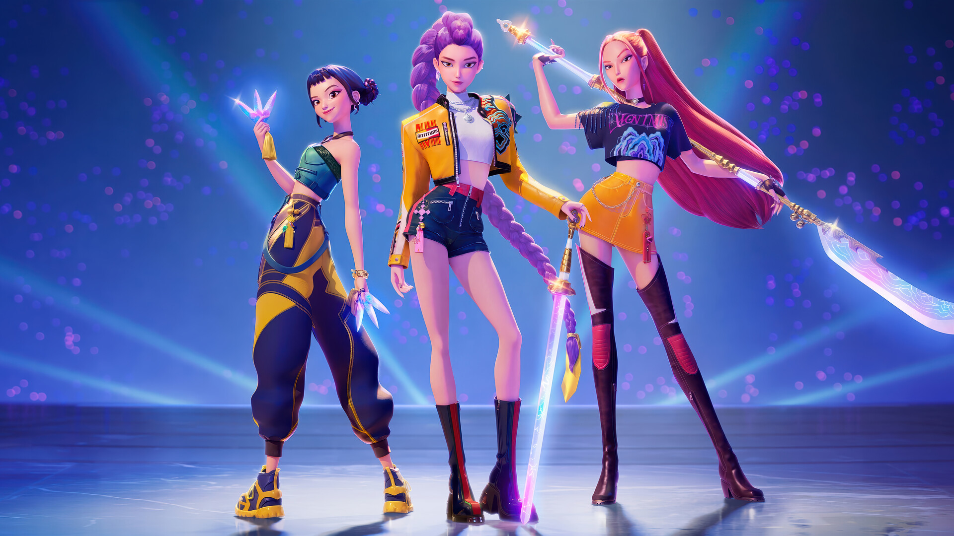 넷플릭스(Netflix) 오리지널 애니메이션 케이팝 데몬 헌터스 (K-Pop Demon Hunters) 배경화면