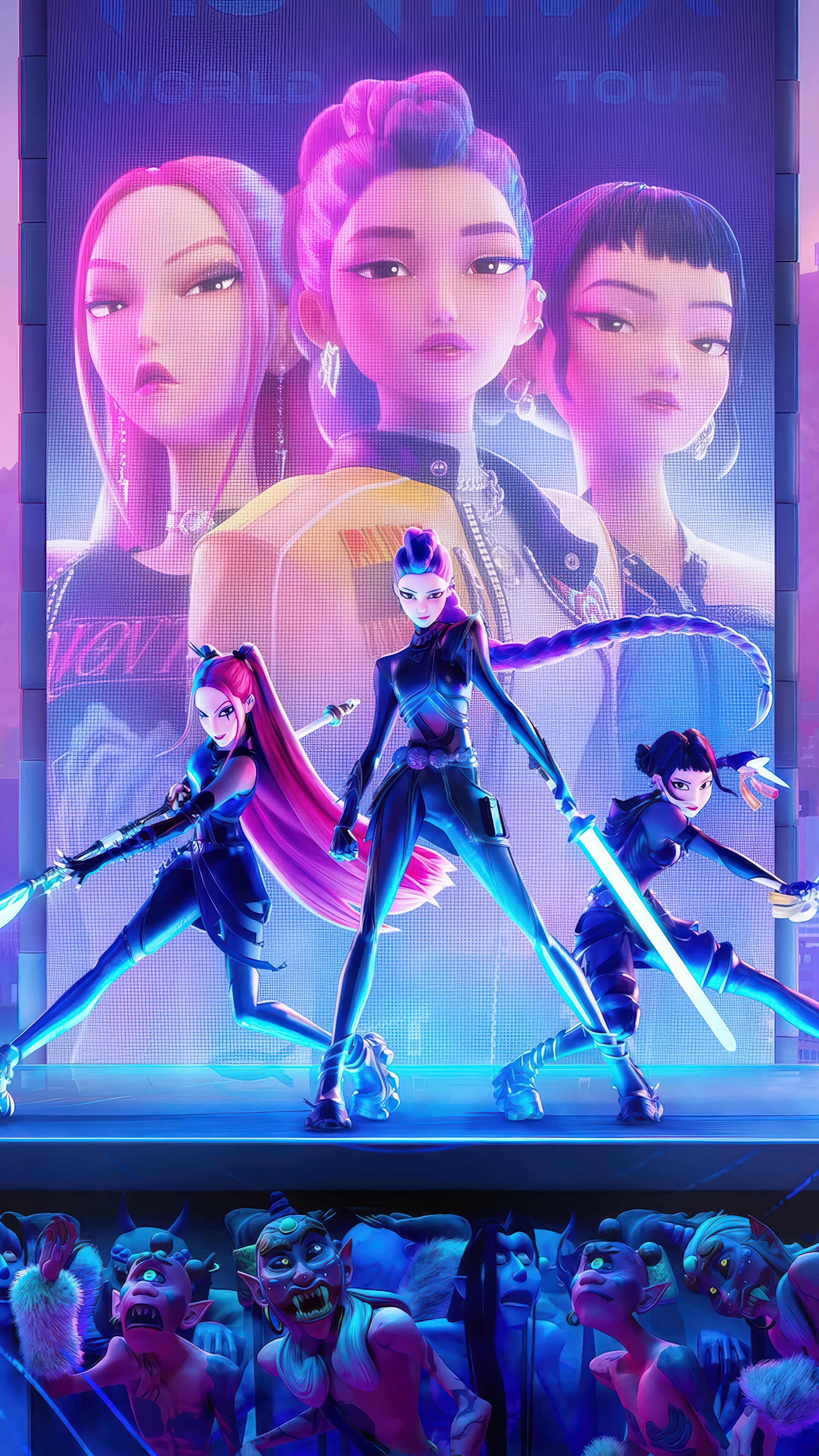넷플릭스(Netflix) 오리지널 애니메이션 케이팝 데몬 헌터스 (K-Pop Demon Hunters) 배경화면