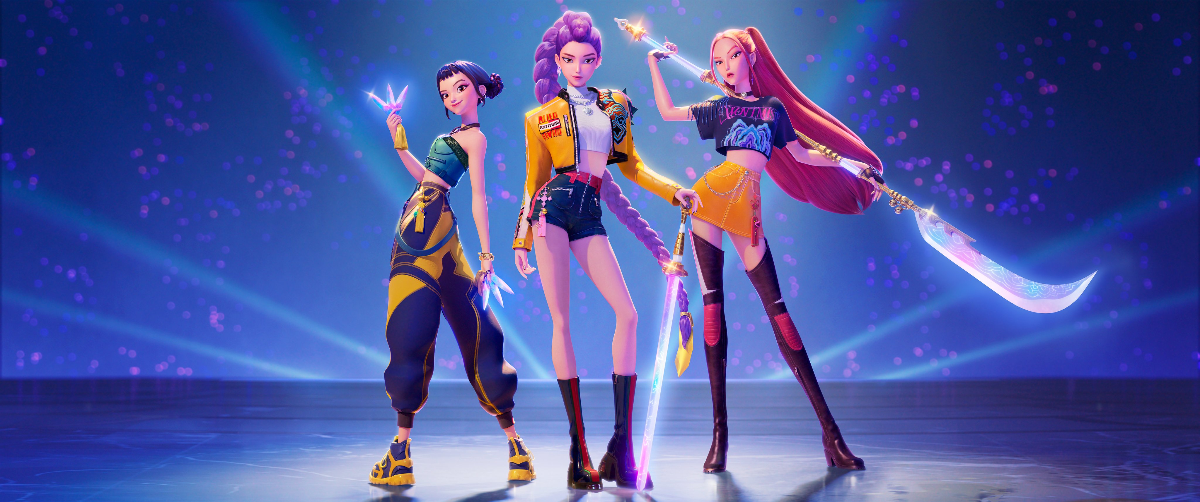 넷플릭스(Netflix) 오리지널 애니메이션 케이팝 데몬 헌터스 (K-Pop Demon Hunters) 배경화면