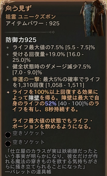 「ディアブロ4」 祖霊 ユニーク　ズボン 「向う見ず」 情報