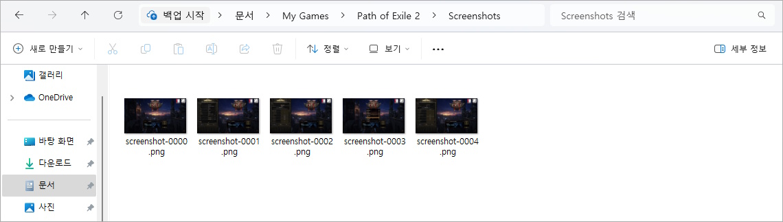 [POE2] 패스 오브 엑자일2 얼리 액세스 스크린샷 키와 저장 위치